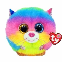 Ty Puffies Gizmo Cat Rainbow