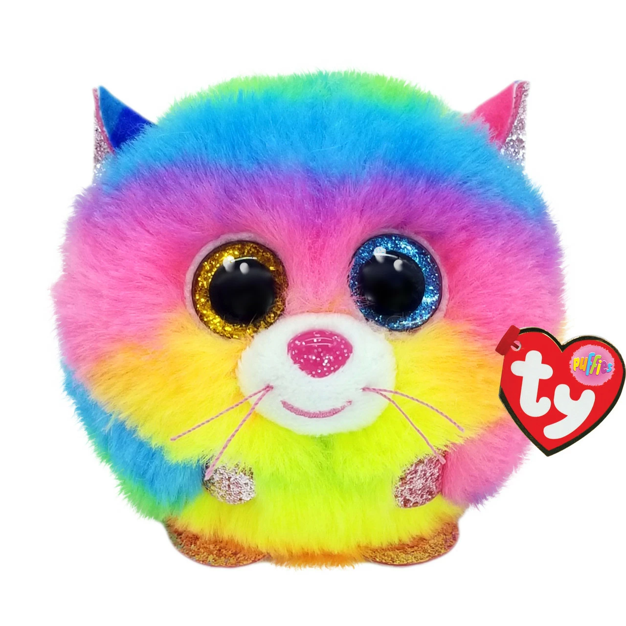 Ty Puffies Gizmo Cat Rainbow 3 Ty Puffies Gizmo Cat Rainbow