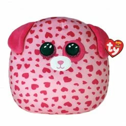 Squish A Boo 10" Tickle Pink Dog