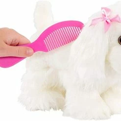 Pucci Pups Maltese Puppy With Pink Purse Covered In Polka Dots -BEANIE BOOS Shop 3 33012.1663876440