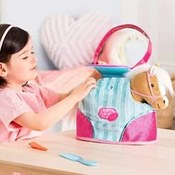 Pucci Pups Beige Horse With Blue Stripes And Pink Pony Bag 12 Pucci Pups Beige Horse With Blue Stripes And Pink Pony Bag -BEANIE BOOS Shop 4 93815.1663878632