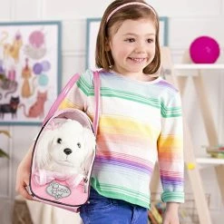 Pucci Pups Maltese Puppy With Pink Purse Covered In Polka Dots -BEANIE BOOS Shop 5 08114.1663876440