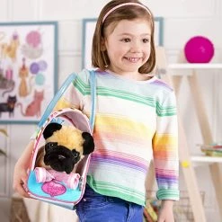 Pucci Pups Zigzag Print Bag With Pug Pup -BEANIE BOOS Shop 6 50748.1663878502