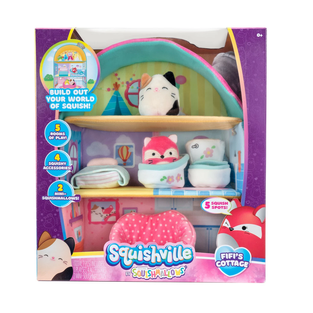 Squishmallows Squishville House Large Soft Playset 8 Squishmallows Squishville House Large Soft Playset - Image 6