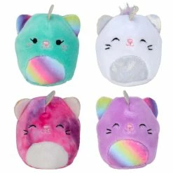 Squishmallows Squishville Mini Plush 4 Pack -BEANIE BOOS Shop Squishville Mini Squishmallow SQM0077 Group 01 OP Web 09058 695x695 80251.1660114761