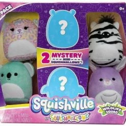 Squishmallows Squishville Mini Plush 4 Pack -BEANIE BOOS Shop wildlife 500x424 35417.1660114761